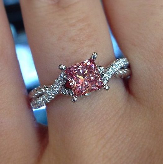 Pink Diamond Engagement Ring : Celebrate Love